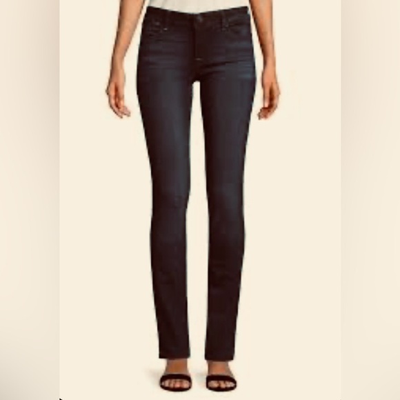 DL1961 Denim - DL1961 Grace High Rise Straight Leg Jeans black wash Sz 27